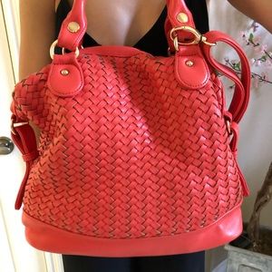 Lux de Ville  coral mesh bag